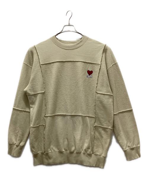 kaoyorinakami（カオヨリナカミ）kaoyorinakami (カオヨリナカミ) FREAK'S STORE (フリークスストア) ワイドスウェット ベージュ サイズ:XLの古着・服飾アイテム