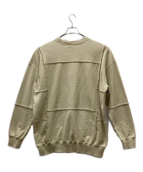 kaoyorinakami（カオヨリナカミ）kaoyorinakami (カオヨリナカミ) FREAK'S STORE (フリークスストア) ワイドスウェット ベージュ サイズ:XLの古着・服飾アイテム