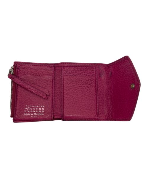 Maison Margiela（メゾンマルジェラ）Maison Margiela (メゾンマルジェラ) 3つ折り財布 ピンクの古着・服飾アイテム