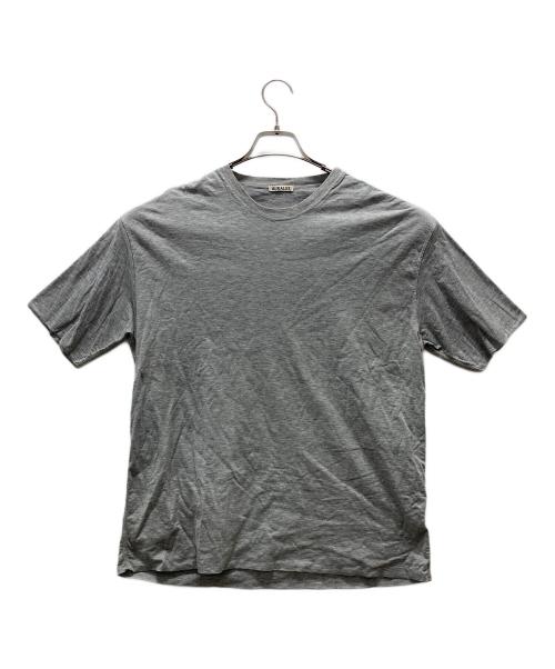 AURALEE（オーラリー）AURALEE (オーラリー) ハイゲージダブルクロスTシャツ グレー サイズ:4の古着・服飾アイテム