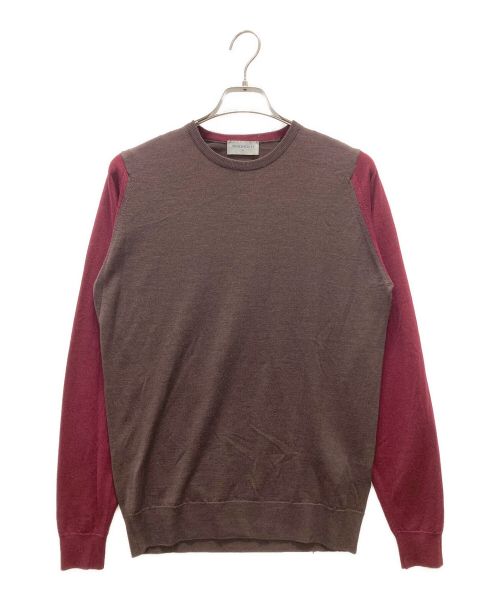 JOHN SMEDLEY（ジョンスメドレー）JOHN SMEDLEY (ジョンスメドレー) ウールニット ボルドー サイズ:Mの古着・服飾アイテム