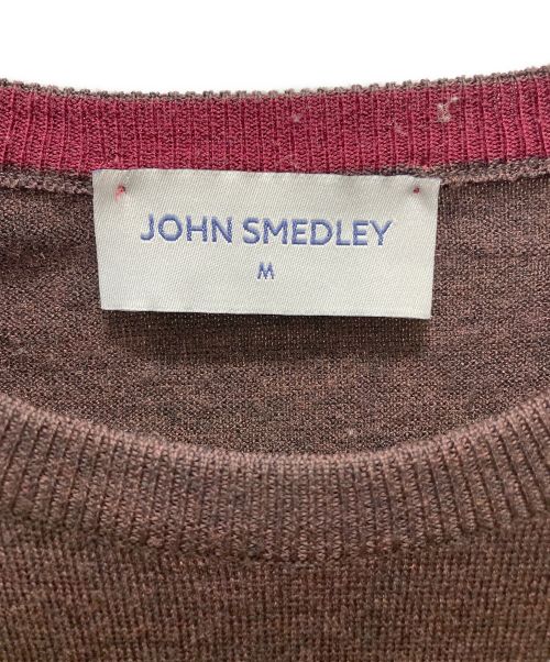 JOHN SMEDLEY（ジョンスメドレー）JOHN SMEDLEY (ジョンスメドレー) ウールニット ボルドー サイズ:Mの古着・服飾アイテム