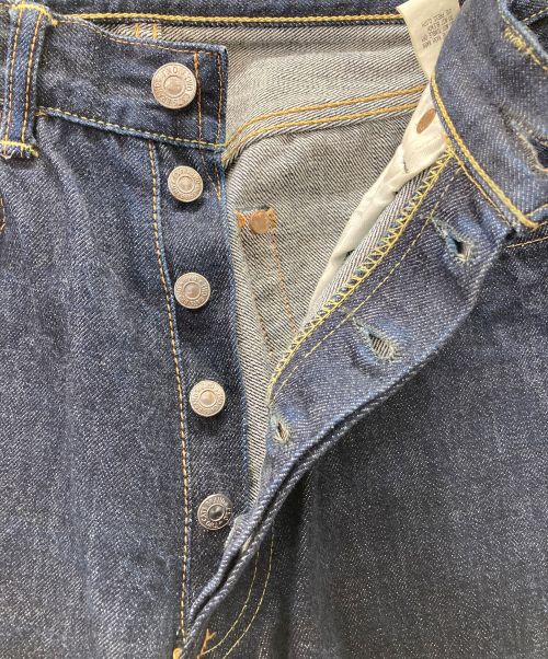 TCB jeans（ティーシービー ジーンズ）TCB JEANS (ティーシービー ジーンズ) 紙パッチ赤耳デニムパンツ インディゴ サイズ:Sの古着・服飾アイテム
