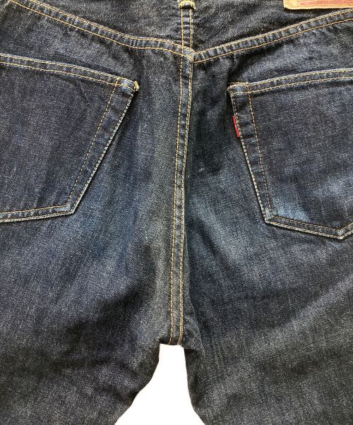 TCB jeans（ティーシービー ジーンズ）TCB JEANS (ティーシービー ジーンズ) 紙パッチ赤耳デニムパンツ インディゴ サイズ:Sの古着・服飾アイテム