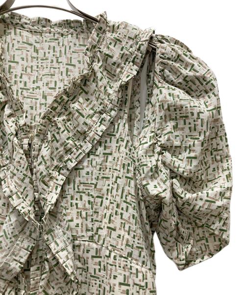 Snidel（スナイデル）Snidel (スナイデル) ブラウスワンピース グリーン サイズ:1の古着・服飾アイテム