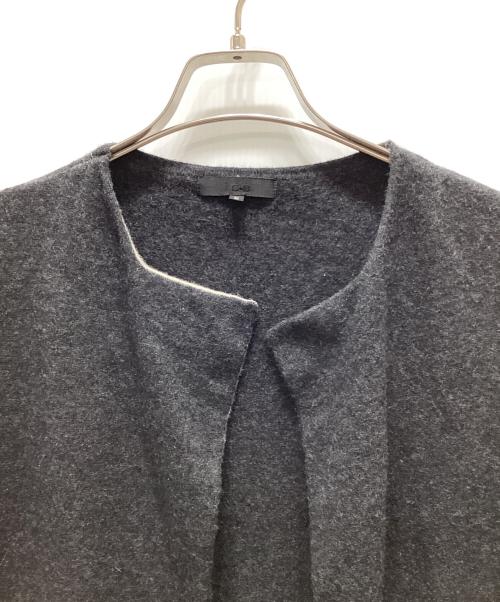 icB（アイシービー）icB (アイシービー) スリーブレスコート グレー サイズ:Sの古着・服飾アイテム