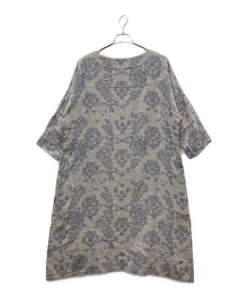 plantation（プランテーション）Plantation (プランテーション) フラワーワンピース グレー サイズ:2の古着・服飾アイテム