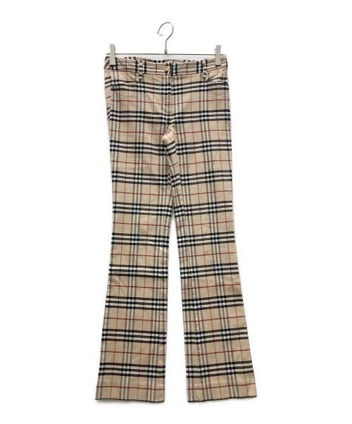 BURBERRY LONDON（バーバリーロンドン）BURBERRY LONDON (バーバリーロンドン) ノヴァチェックパンツ ベージュ サイズ:Mの古着・服飾アイテム