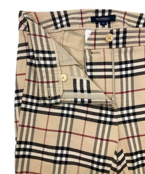 BURBERRY LONDON（バーバリーロンドン）BURBERRY LONDON (バーバリーロンドン) ノヴァチェックパンツ ベージュ サイズ:Mの古着・服飾アイテム
