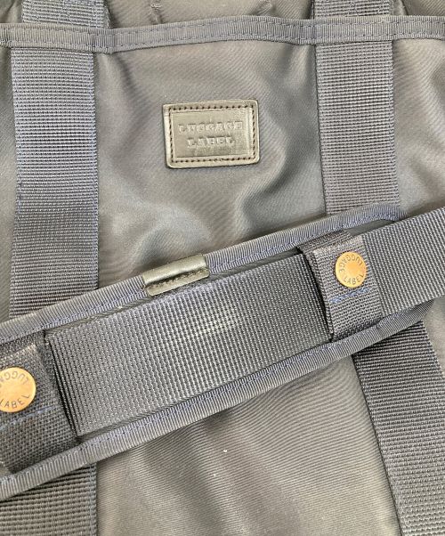 LUGGAGE LABEL（ラゲッジ レーベル）LUGGAGE LABEL (ラゲッジ レーベル) 2WAYブリーフケース ネイビーの古着・服飾アイテム