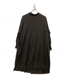 Midi-Umi（ミディウミ）の古着「ボトルネックワンピース」｜ブラウン