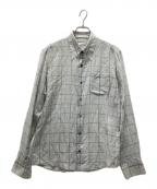 DRIES VAN NOTENドリスヴァンノッテン）の古着「コットンシルクシャツ」｜スカイブルー