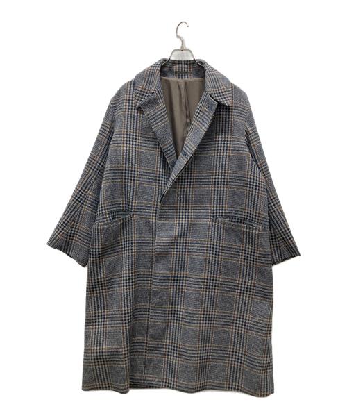 Adam et Rope（アダム エ ロペ）Adam et Rope (アダム エ ロペ) HYBRID TWEED COAT グレー サイズ:Mの古着・服飾アイテム