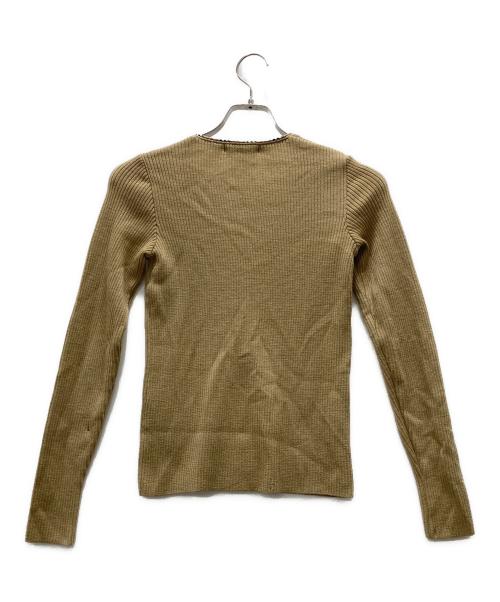 BURBERRY BLUE LABEL（バーバリーロンドンブルーレーベル）BURBERRY BLUE LABEL (バーバリーロンドンブルーレーベル) ジップニット ブラウン サイズ:Mの古着・服飾アイテム