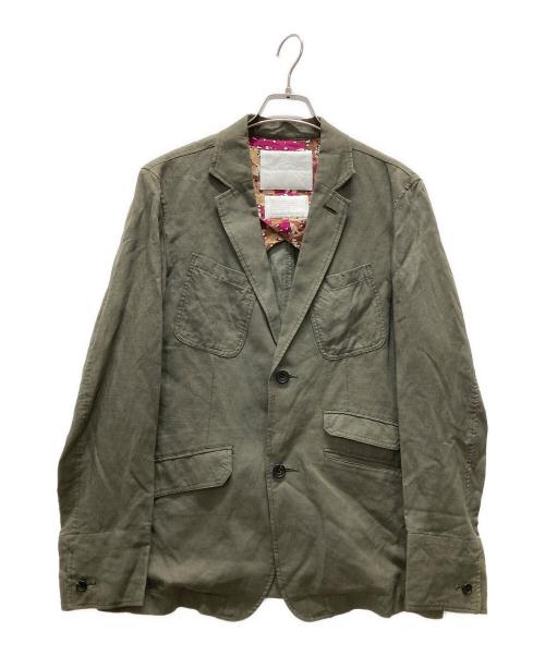 WHITE MOUNTAINEERING（ホワイトマウンテ二アニング）WHITE MOUNTAINEERING (ホワイトマウンテ二アニング) テーラードジャケット オリーブ サイズ:1の古着・服飾アイテム