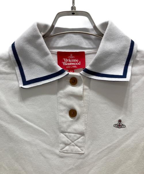 Vivienne Westwood RED LABEL（ヴィヴィアンウエストウッドレッドレーベル）Vivienne Westwood RED LABEL (ヴィヴィアンウエストウッドレッドレーベル) ポロシャツ ホワイト サイズ:02の古着・服飾アイテム
