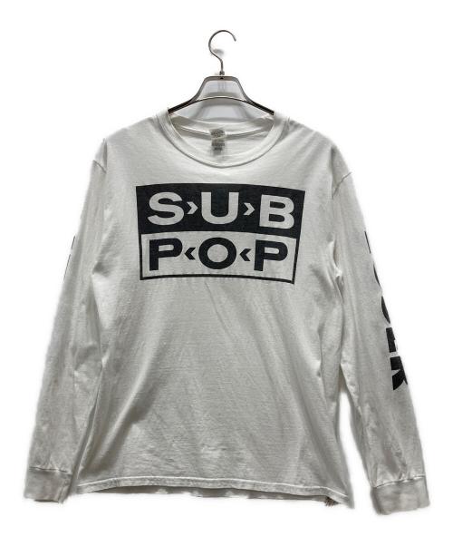 GILDAN（ギルダン）GILDAN (ギルダン) ロングスリーブカットソー ホワイト サイズ:Mの古着・服飾アイテム