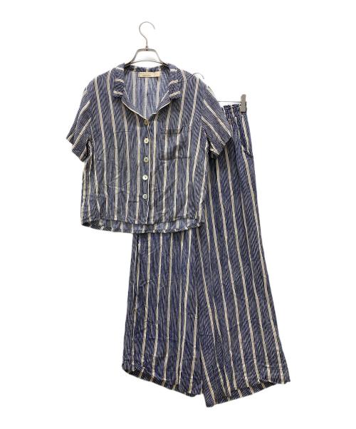 BEACH GOLD（ビーチゴールド）BEACH GOLD (ビーチゴールド) セットアップジャンプスーツブラウス ブルー サイズ:Sの古着・服飾アイテム