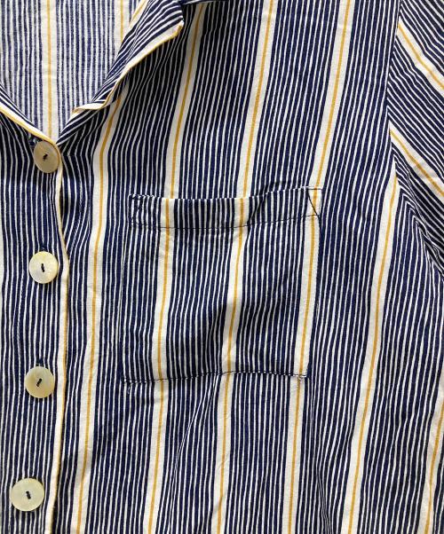 BEACH GOLD（ビーチゴールド）BEACH GOLD (ビーチゴールド) セットアップジャンプスーツブラウス ブルー サイズ:Sの古着・服飾アイテム