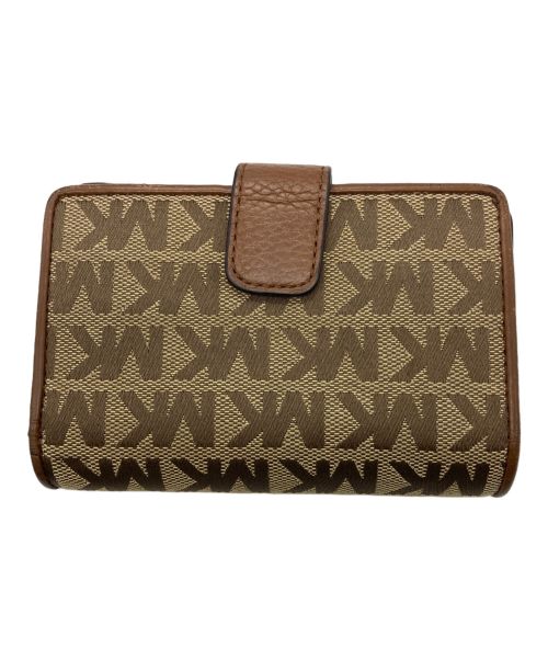 MICHAEL KORS（マイケル・コース）MICHAEL KORS (マイケルコース) 2つ折り財布 ベージュの古着・服飾アイテム