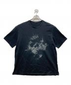 LAD MUSICIANラッドミュージシャン）の古着「花柄ビッグTシャツ」｜ブラック