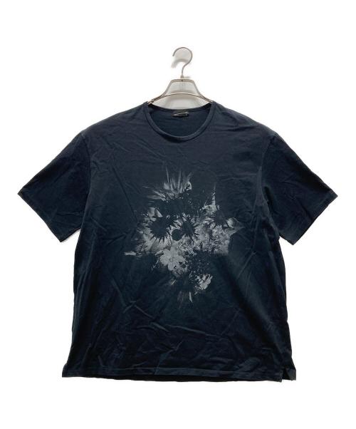 LAD MUSICIAN（ラッドミュージシャン）LAD MUSICIAN (ラッドミュージシャン) 花柄ビッグTシャツ ブラック サイズ:44の古着・服飾アイテム