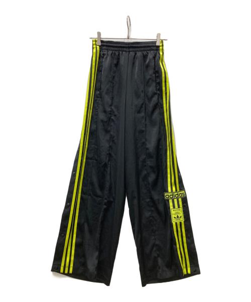 adidas Originals（アディダスオリジナル）adidas originals (アディダスオリジナル) アディブレイク サテンワイドレッグパンツ ブラック サイズ:Mの古着・服飾アイテム