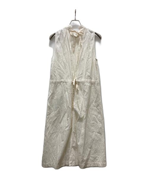 JOHNBULL（ジョンブル）JOHNBULL (ジョンブル) ロングベスト ホワイト サイズ:Fの古着・服飾アイテム