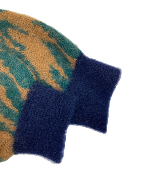 MAISON SPECIAL（メゾンスペシャル）MAISON SPECIAL (メゾンスペシャル) ゼブラプライムオーバーモヘアニットカーデ ブラウン サイズ:01の古着・服飾アイテム