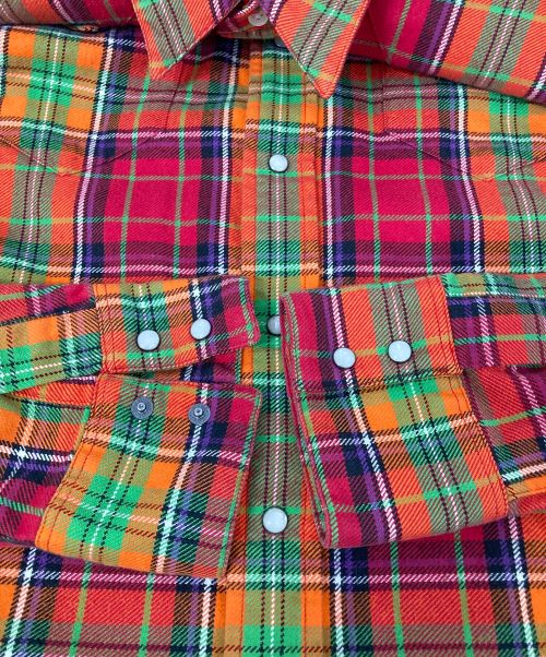 POLO RALPH LAUREN（ポロ・ラルフローレン）POLO RALPH LAUREN (ポロ・ラルフローレン) NEW CLASSIC WESTERN ウエスタンシャツ レッド サイズ:Lの古着・服飾アイテム