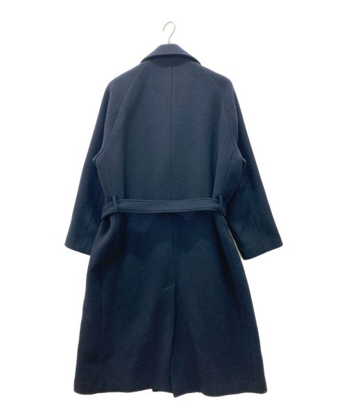 ROSSO（ロッソ）ROSSO (ロッソ) 両面ビーバーベルテッドオーバーコート ネイビー サイズ:Lの古着・服飾アイテム