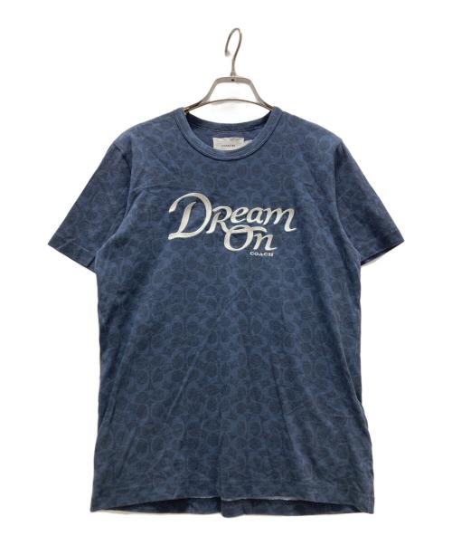 COACH（コーチ）COACH (コーチ) シグネチャーTシャツ ネイビー サイズ:Sの古着・服飾アイテム