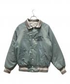 canada sportswearカナダ スポーツウェア）の古着「ナイロンスタジャン」｜グレー