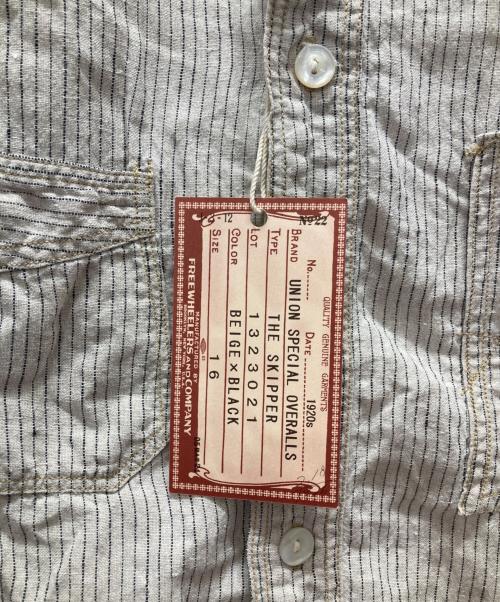 freewheelers（フリーホイーラーズ）FREEWHEELERS (フリーホイーラーズ) 1920s STYLE WORK SHIRT UNION SPECIAL ベージュ サイズ:16の古着・服飾アイテム