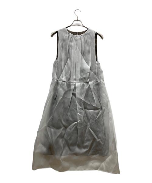 IENA（イエナ）IENA (イエナ) シルク ノースリーブワンピース グレー サイズ:36の古着・服飾アイテム