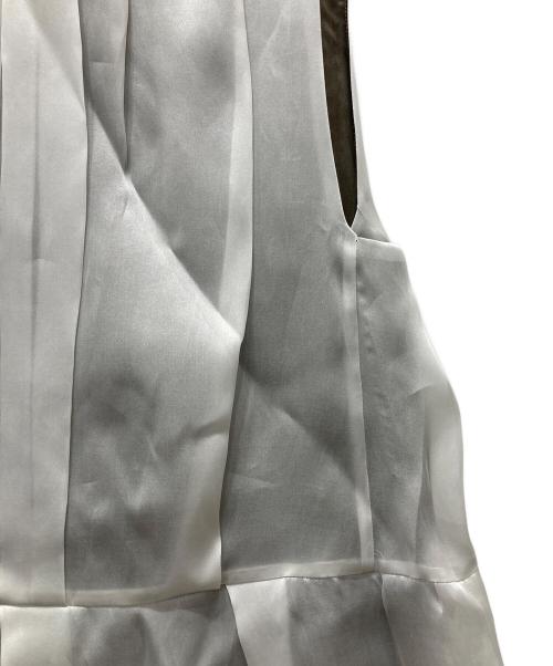 IENA（イエナ）IENA (イエナ) シルク ノースリーブワンピース グレー サイズ:36の古着・服飾アイテム