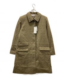 moussy（マウジー）の古着「MONOGRAM BALCOLLAR コート」｜ブラウン