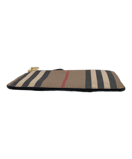 BURBERRY LONDON（バーバリーロンドン）BURBERRY LONDON (バーバリーロンドン) アイコンストライプジップコインケース ブラウンの古着・服飾アイテム