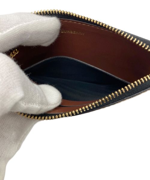 BURBERRY LONDON（バーバリーロンドン）BURBERRY LONDON (バーバリーロンドン) アイコンストライプジップコインケース ブラウンの古着・服飾アイテム