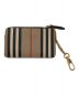 BURBERRY LONDON (バーバリーロンドン) アイコンストライプジップコインケース ブラウン：6000円