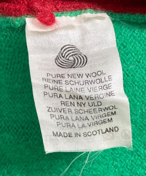 Burberry's（バーバリー）Burberry's (バーバリーズ) アーガイルニット 黄緑 サイズ:Lの古着・服飾アイテム