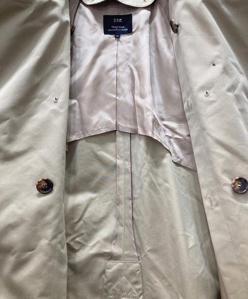 23区（ニジュウサンク）23区 (ニジュウサンク) トレンチギャバコート ベージュ サイズ:44の古着・服飾アイテム