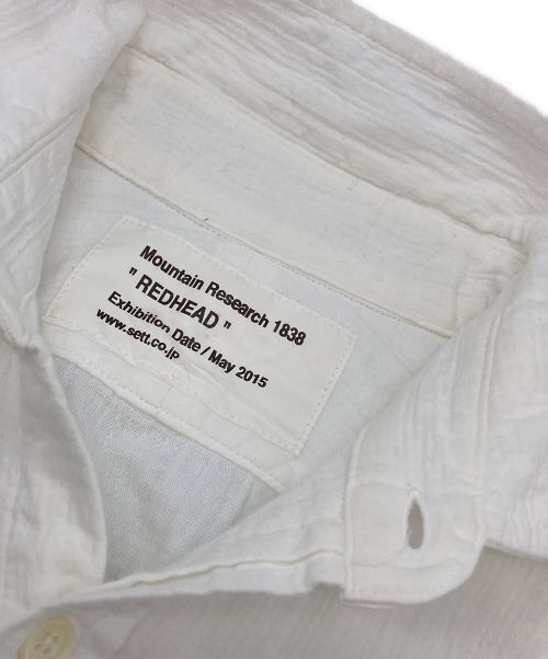 MOUNTAIN RESEARCH（マウンテンリサーチ）MOUNTAIN RESEARCH (マウンテンリサーチ) GAME SHIRT/ゲームシャツ ホワイト サイズ:Mの古着・服飾アイテム