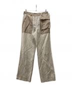 NULABEL CM1YOK42ニューレーベルシーエム1ワイ0ケイ42）の古着「スラックス」｜ブラウン