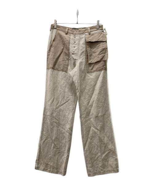 NULABEL CM1YOK42（ニューレーベルシーエム1ワイ0ケイ42）NULABEL CM1YOK42 (ニューレーベルシーエム1ワイ0ケイ42) スラックス ブラウン サイズ:Sの古着・服飾アイテム