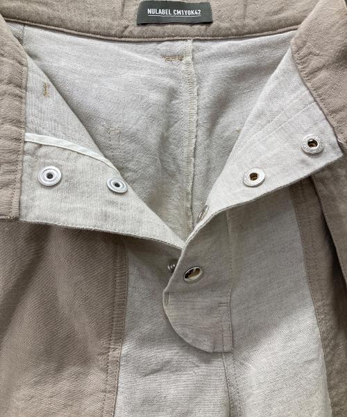 NULABEL CM1YOK42（ニューレーベルシーエム1ワイ0ケイ42）NULABEL CM1YOK42 (ニューレーベルシーエム1ワイ0ケイ42) スラックス ブラウン サイズ:Sの古着・服飾アイテム