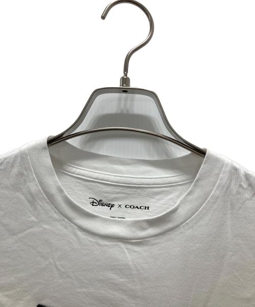 COACH（コーチ）COACH (コーチ) DISNEY (ディズニー) ワッペンTシャツ ホワイト サイズ:Sの古着・服飾アイテム