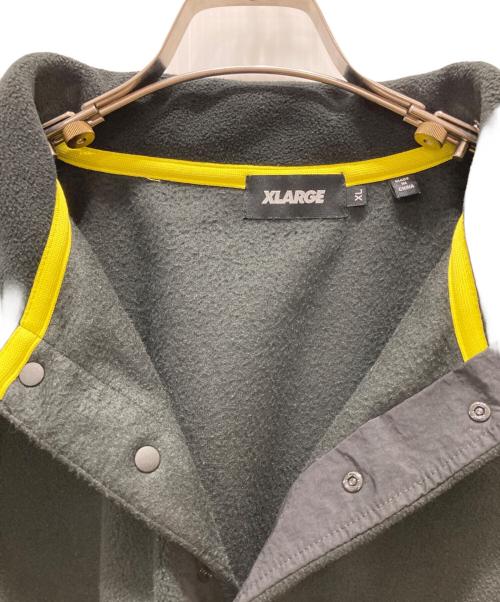 X-LARGE（エクストララージ）X-LARGE (エクストララージ) フリース ハーフスナップスウェット ブラック サイズ:XLの古着・服飾アイテム
