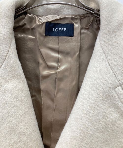 LOEFF（ロエフ）LOEFF (ロエフ) ダブルフェイススタンドカラーコート ベージュ サイズ:1の古着・服飾アイテム