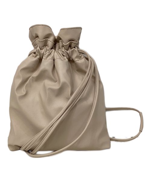 beautiful people（ビューティフルピープル）beautiful people (ビューティフルピープル) 巾着バッグ ベージュ サイズ:Fの古着・服飾アイテム